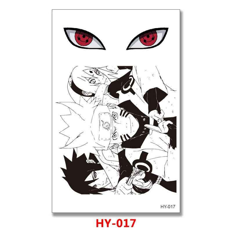 Naruto Sharingan Tattoo Stickers