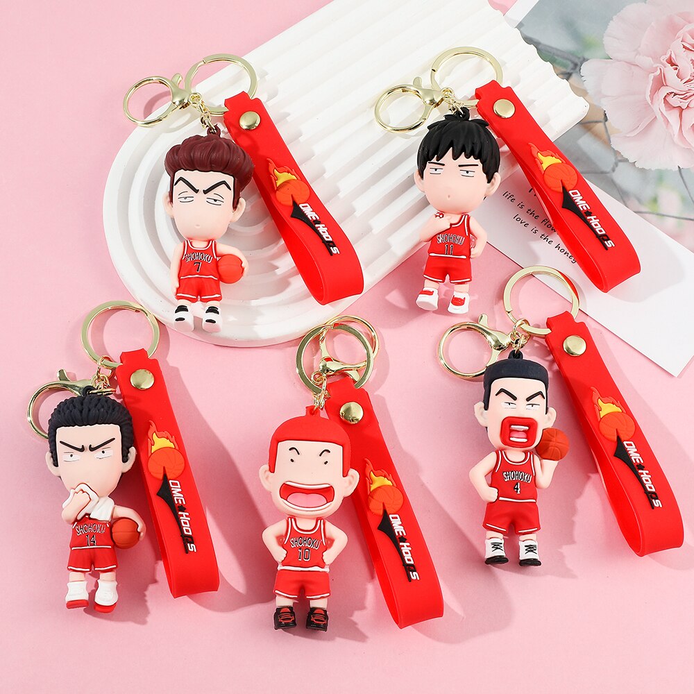 Cartoon Anime  Silicone Pendant Keychain