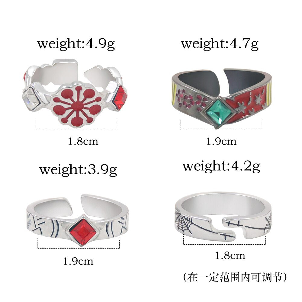 Anime Demon Adjustable Finger Rings