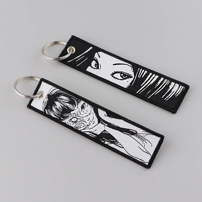 Japanese Anime Keychain for Motorcycles, Cars Key Fobs Key Tag