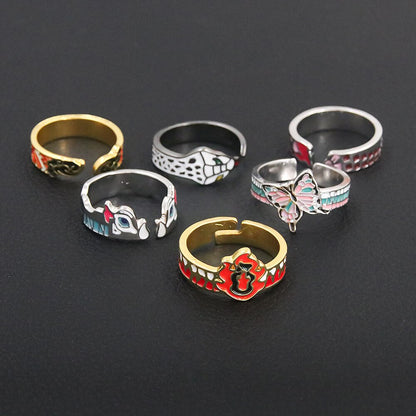 Anime Demon Adjustable Finger Rings