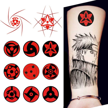 Naruto Sharingan Tattoo Stickers