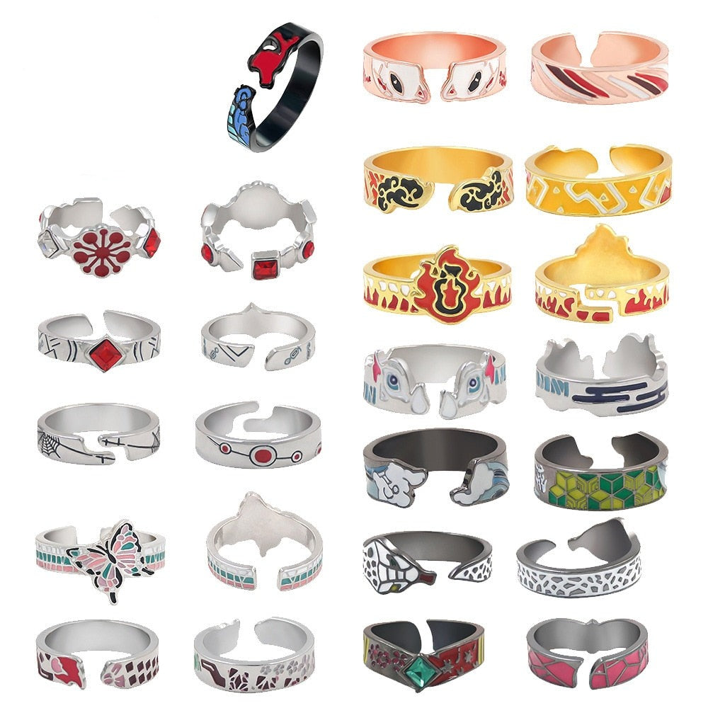 Anime Demon Adjustable Finger Rings