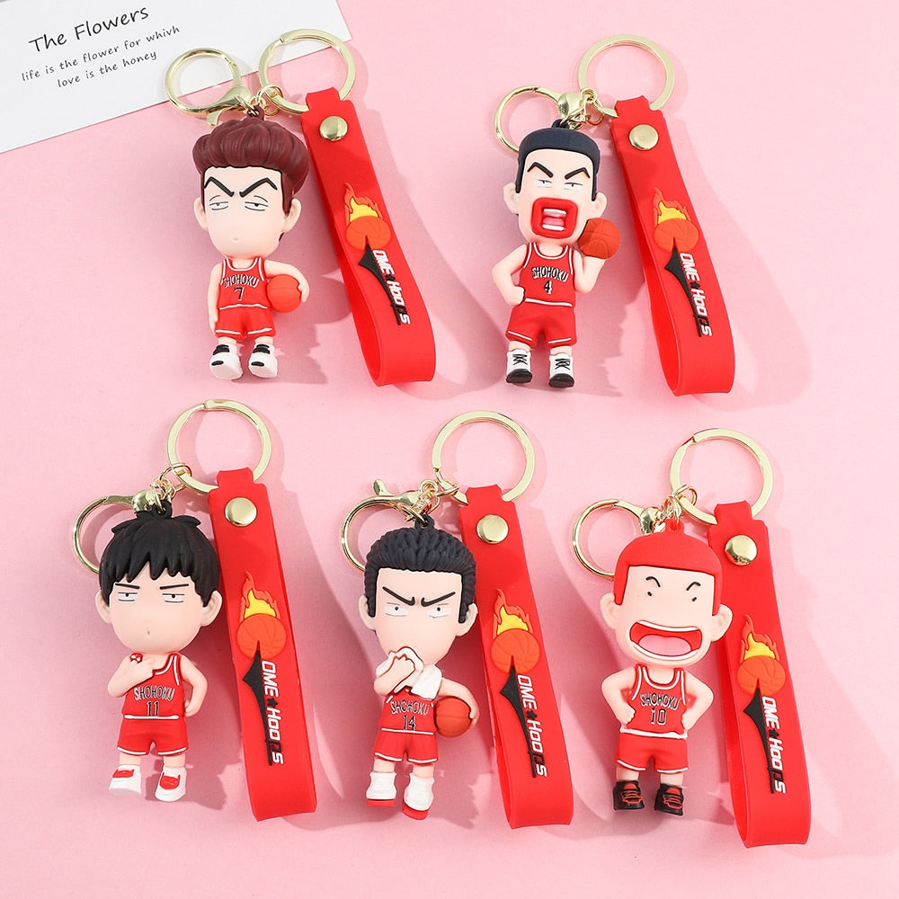 Cartoon Anime  Silicone Pendant Keychain